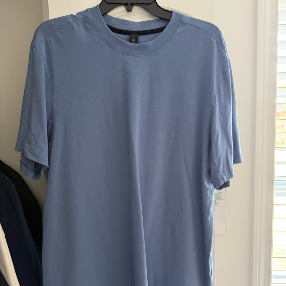 lululemon athletica Light Blue Short Sleeve Tee